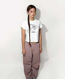 WHILE（ワイル）の「コアクライミングパンツ 登山ウェア アルパインクライミング ワイドパンツ (スモークピンク)（その他パンツ）」