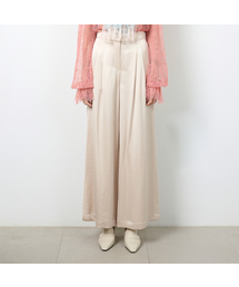 Belle Beige Wide-leg Pants