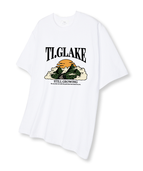 TI.GLAKE(ティーグレイク)の「グロイングオーバーサイズ半袖Tシャツホワイト(Tシャツ/カットソー・メンズ・その他・LARGE/X-LARGE/XX-LARGE)」の1枚目の写真