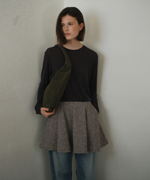 UNNOUT（アナウト）の「PREPPY CHECK WOOL SKIRT BEIGE（スカート）」