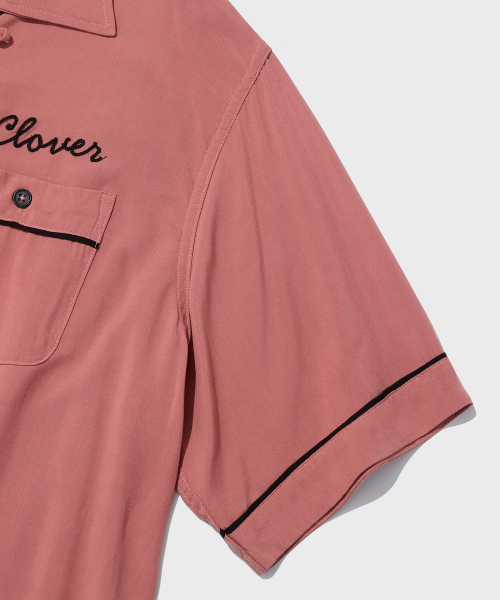 OUTSTANDING（アウトスタンディング）の「VINTAGE RAYON BOWLING HALF SHIRT_PINK（シャツ/ブラウス・レディース・その他・SMALL/MEDIUM/LARGE）」の4枚目の写真