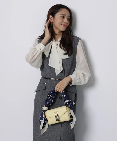 JUSGLITTY（ジャスグリッティー）の「ツイーディージャンスカ（ワンピース・レディース・グレー系その他・2/1/0）」の8枚目の写真