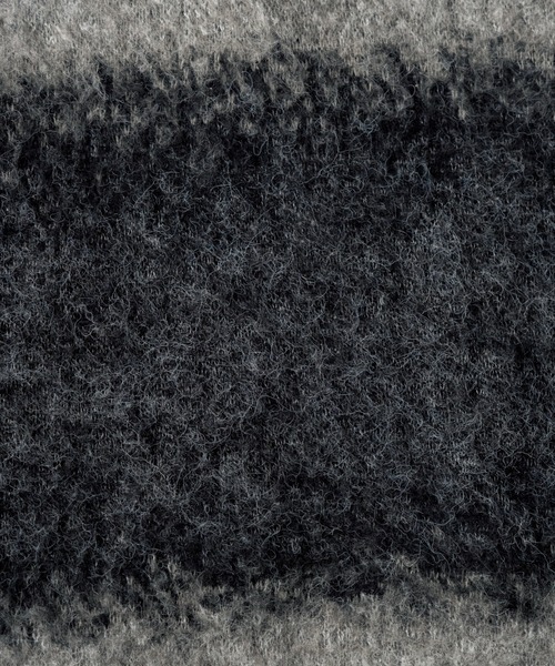 Wool blend gradation zip knit / ウールブレンドグラデーションジップ