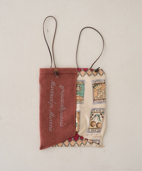 manipuri（マニプリ）の「【manipuri/マニプリ】刺繍プリントトートバックL（トートバッグ・レディース・アイボリー/ワイン・フリー）」の8枚目の写真