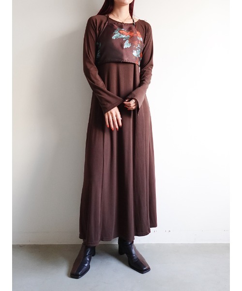 sahara（サハラ）の「Flower Jacquard Bustier/フラワージャガードビスチェ（その他トップス・レディース・ブラウン/ブラック/アイボリー・FREE）」の10枚目の写真