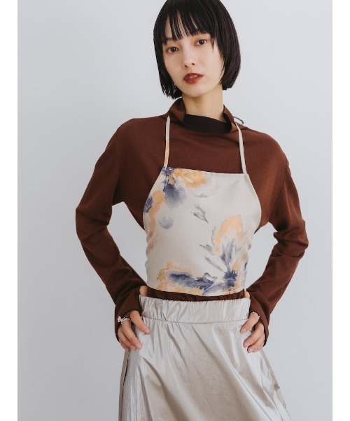 sahara（サハラ）の「Flower Jacquard Bustier/フラワージャガードビスチェ（その他トップス・レディース・ブラウン/ブラック/アイボリー・FREE）」の13枚目の写真