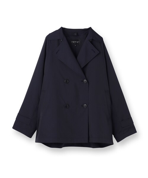 INDIVI（インディヴィ）の「【撥水／UVケア／2WAY】超軽量ライナー付ライトトレンチコート（トレンチコート・レディース・ネイビー/ナチュラル・40/05/13/38/15 /36/19）」の8枚目の写真