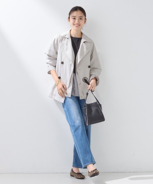 INDIVI（インディヴィ）の「【撥水／UVケア／2WAY】超軽量ライナー付ライトトレンチコート（トレンチコート・レディース・ネイビー/ナチュラル・40/05/13/38/15 /36/19）」の6枚目の写真