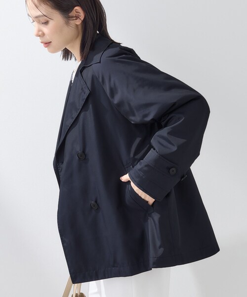 INDIVI（インディヴィ）の「【撥水／UVケア／2WAY】超軽量ライナー付ライトトレンチコート（トレンチコート・レディース・ネイビー/ナチュラル・40/05/13/38/15 /36/19）」の21枚目の写真