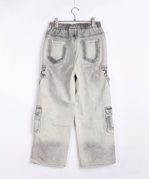WESTSEA(ウエストシー)の「ウォッシュ加工 裏起毛 イージーデニムパンツ カーゴディテール(デニムパンツ・メンズ・ブラック/ブルー/グレー・M/L/XL)」の11枚目の写真