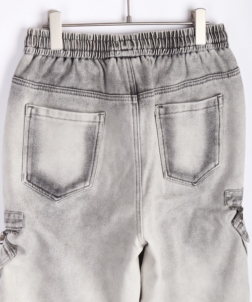 WESTSEA(ウエストシー)の「ウォッシュ加工 裏起毛 イージーデニムパンツ カーゴディテール(デニムパンツ・メンズ・ブラック/ブルー/グレー・M/L/XL)」の18枚目の写真
