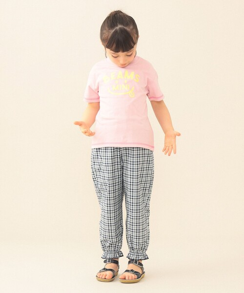 BEAMS mini（ビームスミニ）の「スマイル ロゴ Tシャツ 2026SS（90～130cm）外遊び プチプラ 保育園 通学 定番（Tシャツ/カットソー・キッズ・ケリーグリーン/ネイビー/レッド系その他2/オフホワイト・90/110/120/130/100）」の18枚目の写真