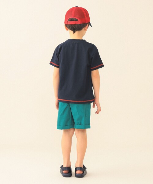 BEAMS mini（ビームスミニ）の「スマイル ロゴ Tシャツ 2026SS（90～130cm）外遊び プチプラ 保育園 通学 定番（Tシャツ/カットソー・キッズ・ケリーグリーン/ネイビー/レッド系その他2/オフホワイト・90/110/120/130/100）」の21枚目の写真