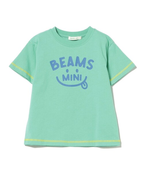 BEAMS mini（ビームスミニ）の「スマイル ロゴ Tシャツ 2026SS（90～130cm）外遊び プチプラ 保育園 通学 定番（Tシャツ/カットソー・キッズ・ケリーグリーン/ネイビー/レッド系その他2/オフホワイト・90/110/120/130/100）」の5枚目の写真