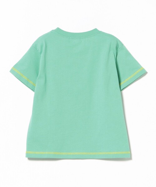 BEAMS mini（ビームスミニ）の「スマイル ロゴ Tシャツ 2026SS（90～130cm）外遊び プチプラ 保育園 通学 定番（Tシャツ/カットソー・キッズ・ケリーグリーン/ネイビー/レッド系その他2/オフホワイト・90/110/120/130/100）」の6枚目の写真