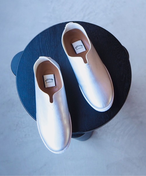 enchanted（エンチャンテッド）の「《MELLOW》【魔法の靴】ソフトバブーシュ（スリッポン・レディース・シルバー/アイボリー/ブルーグレー/ブラック/プラチナム/パイソン/アンティークシルバー/ベージュ/ピンク・24/23.5/23/22.5/25.5/25/24.5）」の19枚目の写真