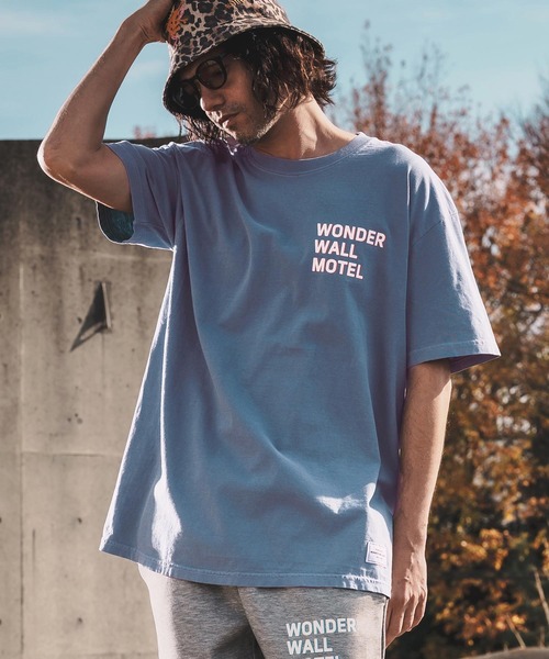 WONDER WALL MOTEL(ワンダーウォールモーテル)の「mt10152-VINTAGE WASH S-SL T(LOGO) Tシャツ(26SSCT006)(Tシャツ/カットソー・メンズ・ネイビー/グレー/ブラック/ホワイト・XL/L/M)」の5枚目の写真
