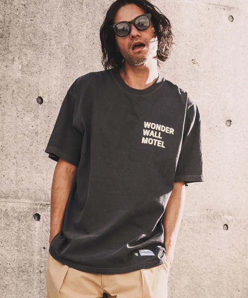 WONDER WALL MOTEL(ワンダーウォールモーテル)の「mt10152-VINTAGE WASH S-SL T(LOGO) Tシャツ(26SSCT006)(Tシャツ/カットソー・メンズ・ネイビー/グレー/ブラック/ホワイト・XL/L/M)」の10枚目の写真