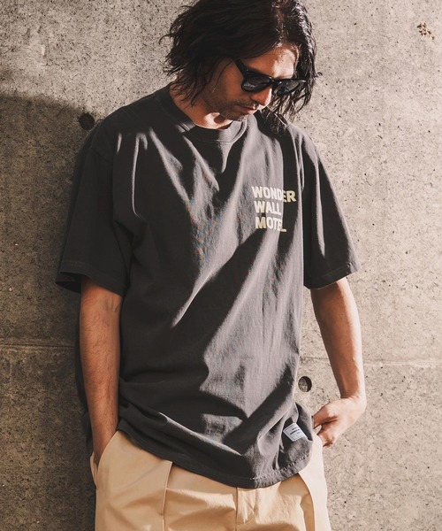 WONDER WALL MOTEL(ワンダーウォールモーテル)の「mt10152-VINTAGE WASH S-SL T(LOGO) Tシャツ(26SSCT006)(Tシャツ/カットソー・メンズ・ネイビー/グレー/ブラック/ホワイト・XL/L/M)」の11枚目の写真