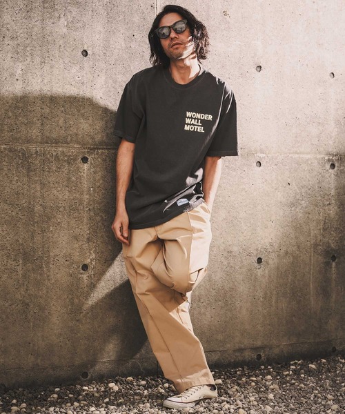 WONDER WALL MOTEL(ワンダーウォールモーテル)の「mt10152-VINTAGE WASH S-SL T(LOGO) Tシャツ(26SSCT006)(Tシャツ/カットソー・メンズ・ネイビー/グレー/ブラック/ホワイト・XL/L/M)」の14枚目の写真