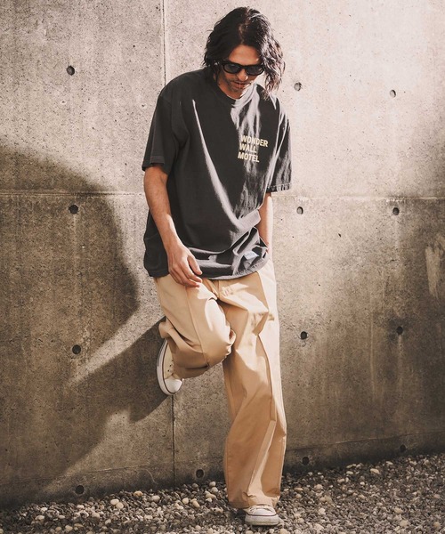 WONDER WALL MOTEL(ワンダーウォールモーテル)の「mt10152-VINTAGE WASH S-SL T(LOGO) Tシャツ(26SSCT006)(Tシャツ/カットソー・メンズ・ネイビー/グレー/ブラック/ホワイト・XL/L/M)」の15枚目の写真