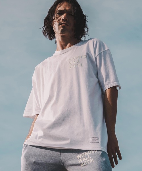 WONDER WALL MOTEL(ワンダーウォールモーテル)の「mt10152-VINTAGE WASH S-SL T(LOGO) Tシャツ(26SSCT006)(Tシャツ/カットソー・メンズ・ネイビー/グレー/ブラック/ホワイト・XL/L/M)」の16枚目の写真