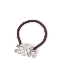 LAKOLE | オーバルパールフラワーヘアゴム / 633748(ヘアゴム)