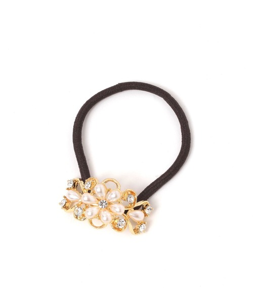 LAKOLE（ラコレ）の「オーバルパールフラワーヘアゴム / 633748（ヘアゴム・レディース・その他2/その他1・FREE）」の2枚目の写真