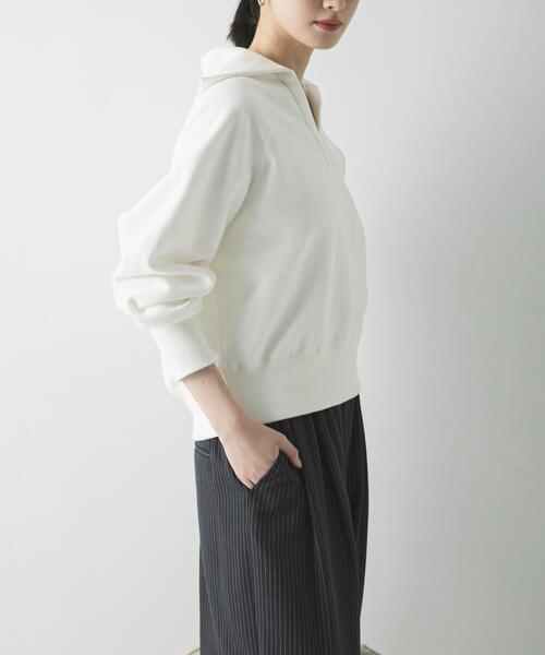 URBAN RESEARCH(アーバンリサーチ)の「デザインカラー裏起毛スウェット(スウェット・レディース・ネイビー/オフホワイト/グレー系その他・FREE)」の5枚目の写真