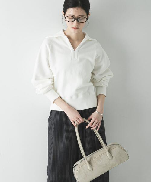 URBAN RESEARCH(アーバンリサーチ)の「デザインカラー裏起毛スウェット(スウェット・レディース・ネイビー/オフホワイト/グレー系その他・FREE)」の8枚目の写真