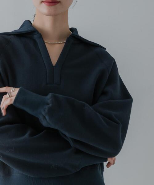 URBAN RESEARCH(アーバンリサーチ)の「デザインカラー裏起毛スウェット(スウェット・レディース・ネイビー/オフホワイト/グレー系その他・FREE)」の17枚目の写真