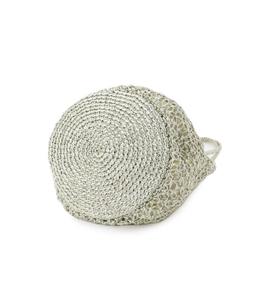 NE QUITTEZ PAS!（ヌキテパ）の「ne Quittez pas（ヌキテパ）METALLIC MACRAME TOTE（トートバッグ・レディース・シルバー・00）」の5枚目の写真