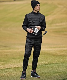 JOKER（ジョーカー）の「【DIVINER GOLF】中綿キルト切替セットアップ メンズ ゴルフウェア 上下セット ストレッチ ジャケット ジョガーパンツ 裏起毛 冬服（セットアップ）」