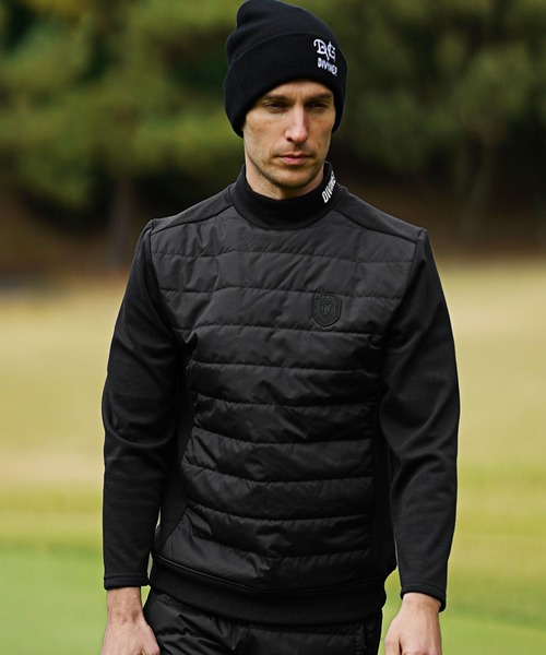 JOKER（ジョーカー）の「【DIVINER GOLF】中綿キルト切替セットアップ メンズ ゴルフウェア 上下セット ストレッチ ジャケット ジョガーパンツ 裏起毛 冬服（セットアップ・メンズ・チャコール/ブラック・M/L/XL/XXL）」の11枚目の写真