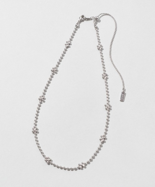 GOLDY（ゴールディ）の「フラワー チェーン チョーカー（チョーカー・レディース・ブラック/シルバー系2/ゴールド/シルバー系1・FREE）」の6枚目の写真