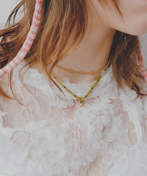 GOLDY（ゴールディ）の「フラワー チェーン チョーカー（チョーカー・レディース・ブラック/シルバー系2/ゴールド/シルバー系1・FREE）」の18枚目の写真