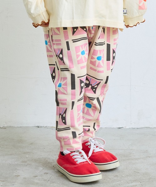 MARKEY'S(マーキーズ)の「ソウガラサルエルロングパンツ(その他パンツ・キッズ・ブラック/ベージュ/レッド/オフホワイト/ライトグリーン/ミント・90/100/110/120/80/130/95)」の2枚目の写真