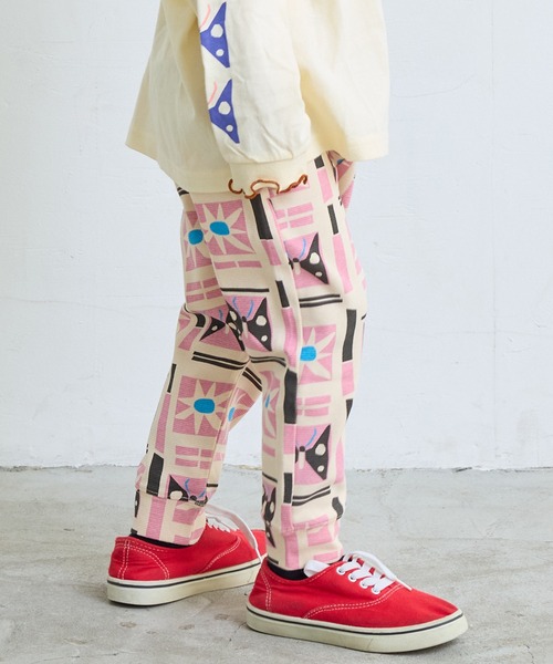 MARKEY'S(マーキーズ)の「ソウガラサルエルロングパンツ(その他パンツ・キッズ・ブラック/ベージュ/レッド/オフホワイト/ライトグリーン/ミント・90/100/110/120/80/130/95)」の8枚目の写真