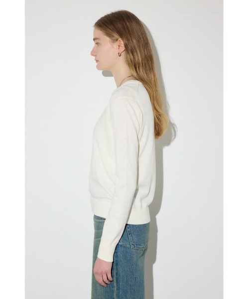 AZUL by moussy(アズールバイマウジー)の「カシミヤミックスクルーネックニット(ニット/セーター・レディース・ライトブルー/ブラック/オフホワイト/杢グレー/ライトイエロー・MEDIUM/SMALL)」の20枚目の写真