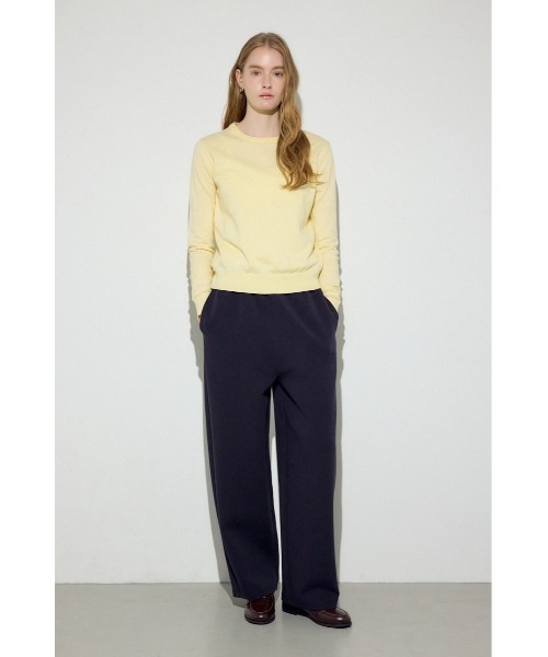 AZUL by moussy(アズールバイマウジー)の「カシミヤミックスクルーネックニット(ニット/セーター・レディース・ライトブルー/ブラック/オフホワイト/杢グレー/ライトイエロー・MEDIUM/SMALL)」の7枚目の写真