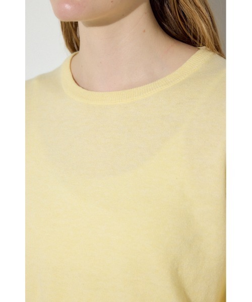 AZUL by moussy(アズールバイマウジー)の「カシミヤミックスクルーネックニット(ニット/セーター・レディース・ライトブルー/ブラック/オフホワイト/杢グレー/ライトイエロー・MEDIUM/SMALL)」の11枚目の写真