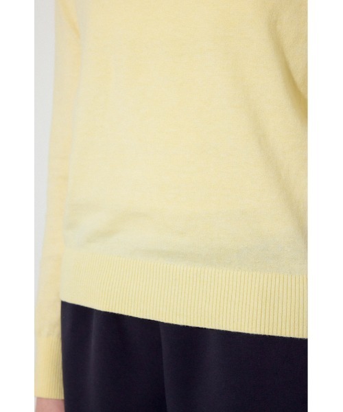 AZUL by moussy(アズールバイマウジー)の「カシミヤミックスクルーネックニット(ニット/セーター・レディース・ライトブルー/ブラック/オフホワイト/杢グレー/ライトイエロー・MEDIUM/SMALL)」の14枚目の写真