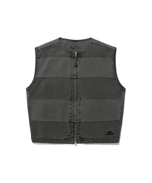 NICE GHOST CLUB(ナイスゴーストクラブ)の「FFATS GARMENTS DYED VEST_BLACK(NG2ESUB990A)(ベスト・レディース・ブラック・L/M/S)」の1枚目の写真