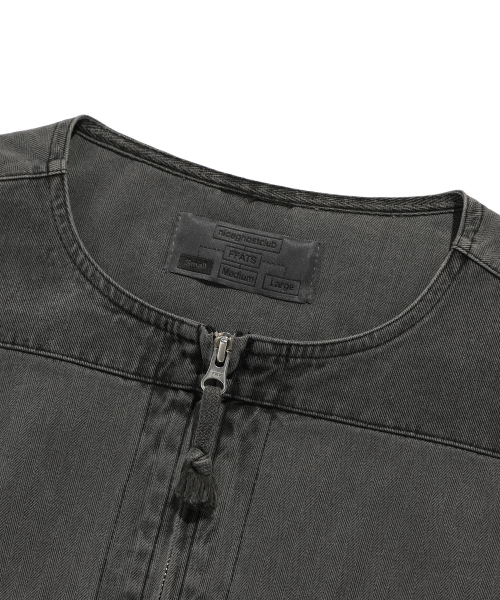 NICE GHOST CLUB(ナイスゴーストクラブ)の「FFATS GARMENTS DYED VEST_BLACK(NG2ESUB990A)(ベスト・レディース・ブラック・L/M/S)」の3枚目の写真