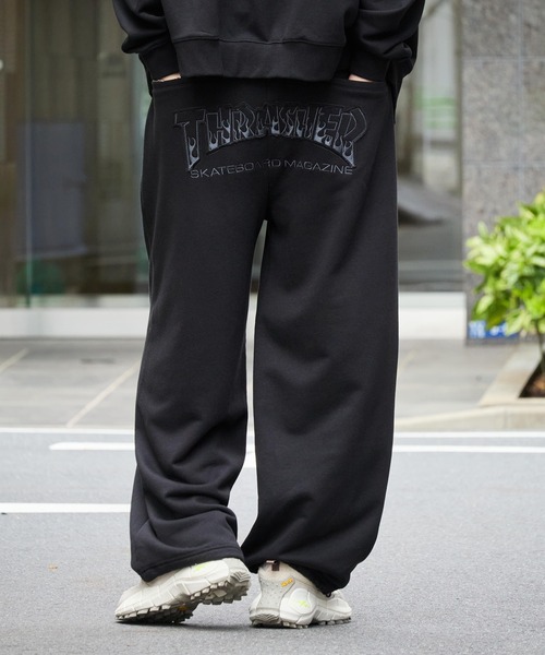 THRASHER(スラッシャー)の「【THRASHER/スラッシャー】裏毛 ヘビーウェイト コクーン スウェットパンツ(スウェットパンツ・メンズ・ピンク/ブラック系3/アッシュグレー/ブラック系2/ブラック系1・XL/L/M/S)」の3枚目の写真