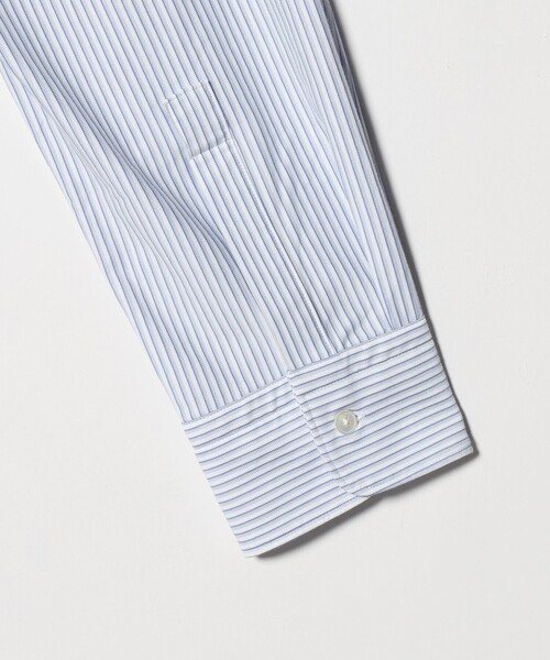UNITED ARROWS(ユナイテッドアローズ)の「タイプライター ストライプ セミワイドカラーシャツ COMFORT EASY-MODEL 抗菌防臭(シャツ/ブラウス・メンズ・ライトブルー・S/XL/L/M)」の4枚目の写真