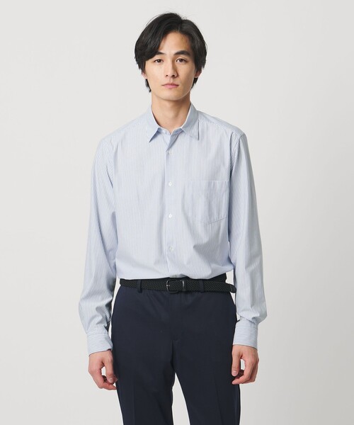 UNITED ARROWS(ユナイテッドアローズ)の「タイプライター ストライプ セミワイドカラーシャツ COMFORT EASY-MODEL 抗菌防臭(シャツ/ブラウス・メンズ・ライトブルー・S/XL/L/M)」の11枚目の写真