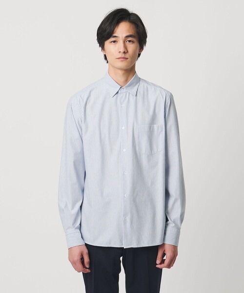 UNITED ARROWS(ユナイテッドアローズ)の「タイプライター ストライプ セミワイドカラーシャツ COMFORT EASY-MODEL 抗菌防臭(シャツ/ブラウス・メンズ・ライトブルー・S/XL/L/M)」の13枚目の写真
