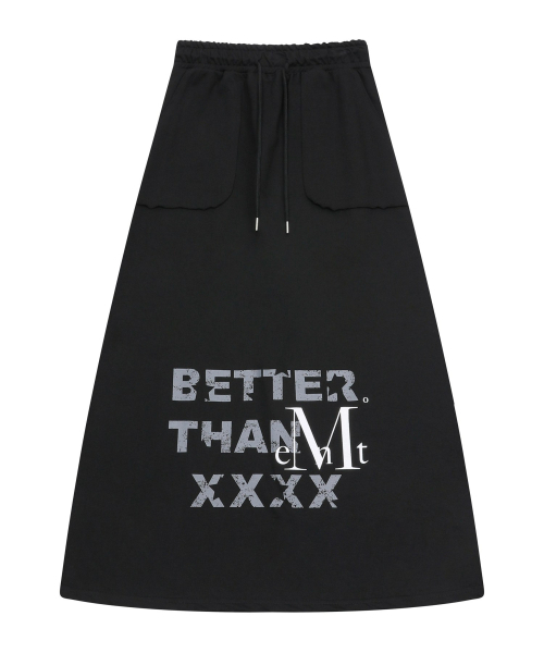 MUCENT（ムセント）の「ベールダンエックスセットアップバンディングロングスカート（スカート・レディース・ブラック・FREE）」の2枚目の写真