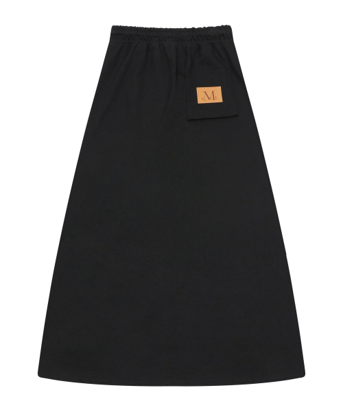 MUCENT（ムセント）の「ベールダンエックスセットアップバンディングロングスカート（スカート・レディース・ブラック・FREE）」の3枚目の写真